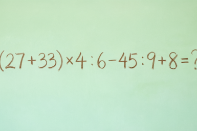 Сколько получится в примере (27 + 33) × 4 : 6 − 45 : 9 + 8? Проверьте себя